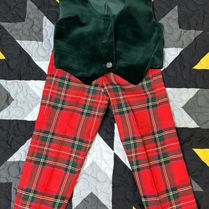 Vintage Scottish wool and velvet formal attire